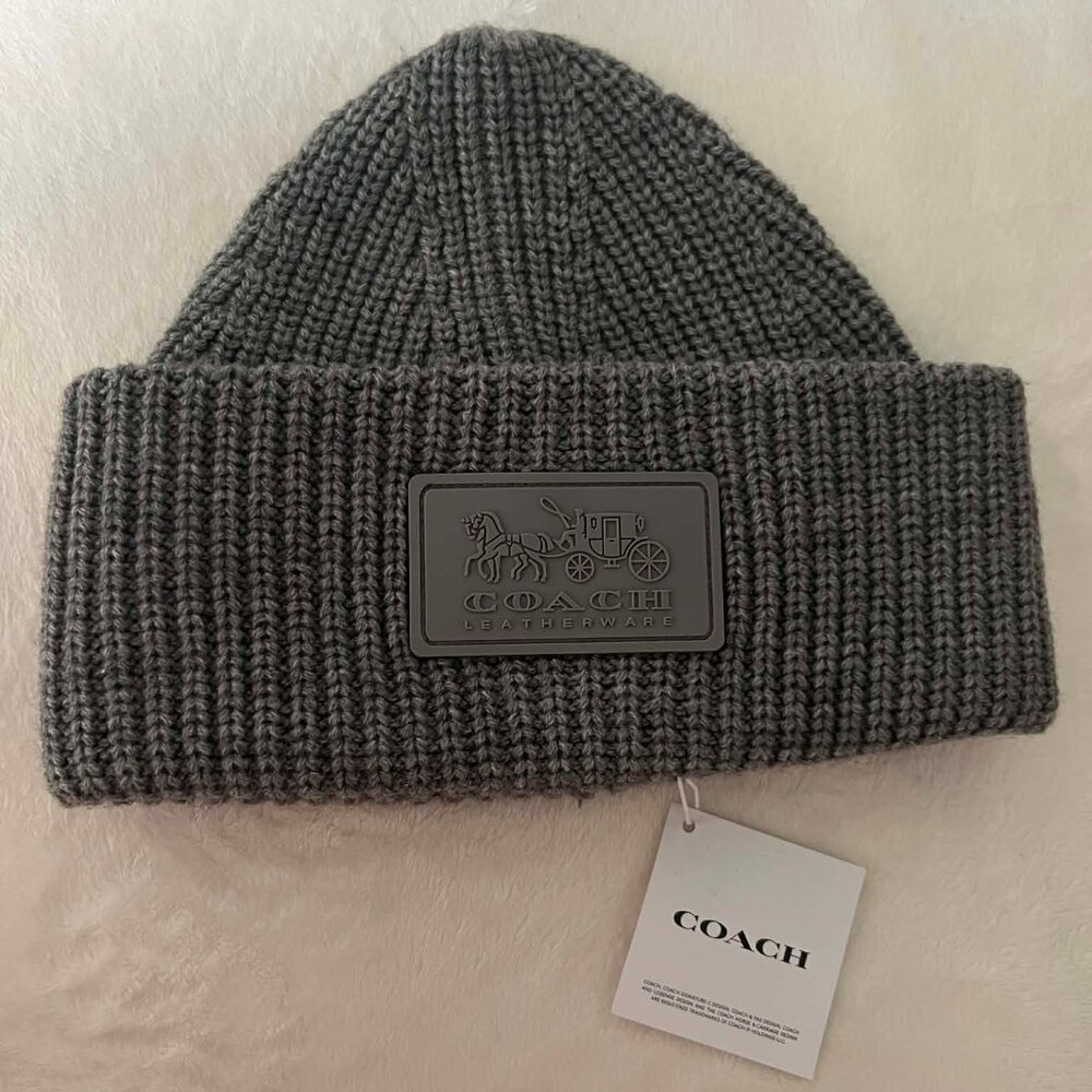 Coach Patch Beanie - Soft, Wool Blend - BNWT